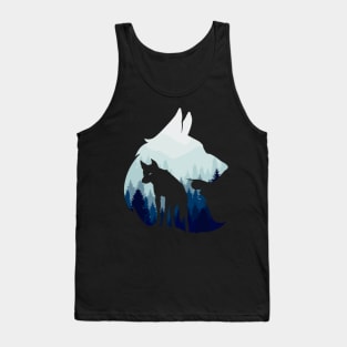 Wolf Silhouette Tank Top